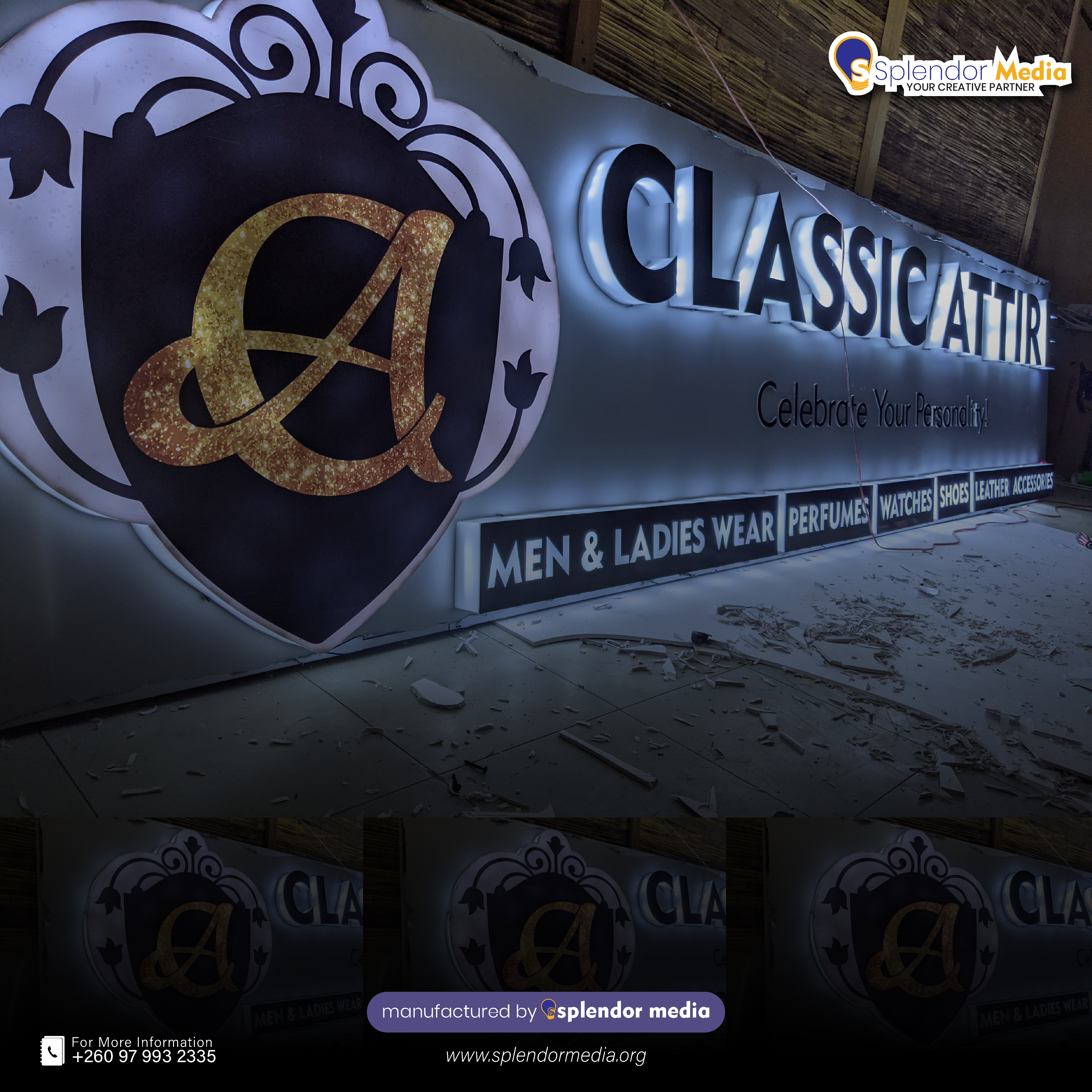 Classic Attire sign variation