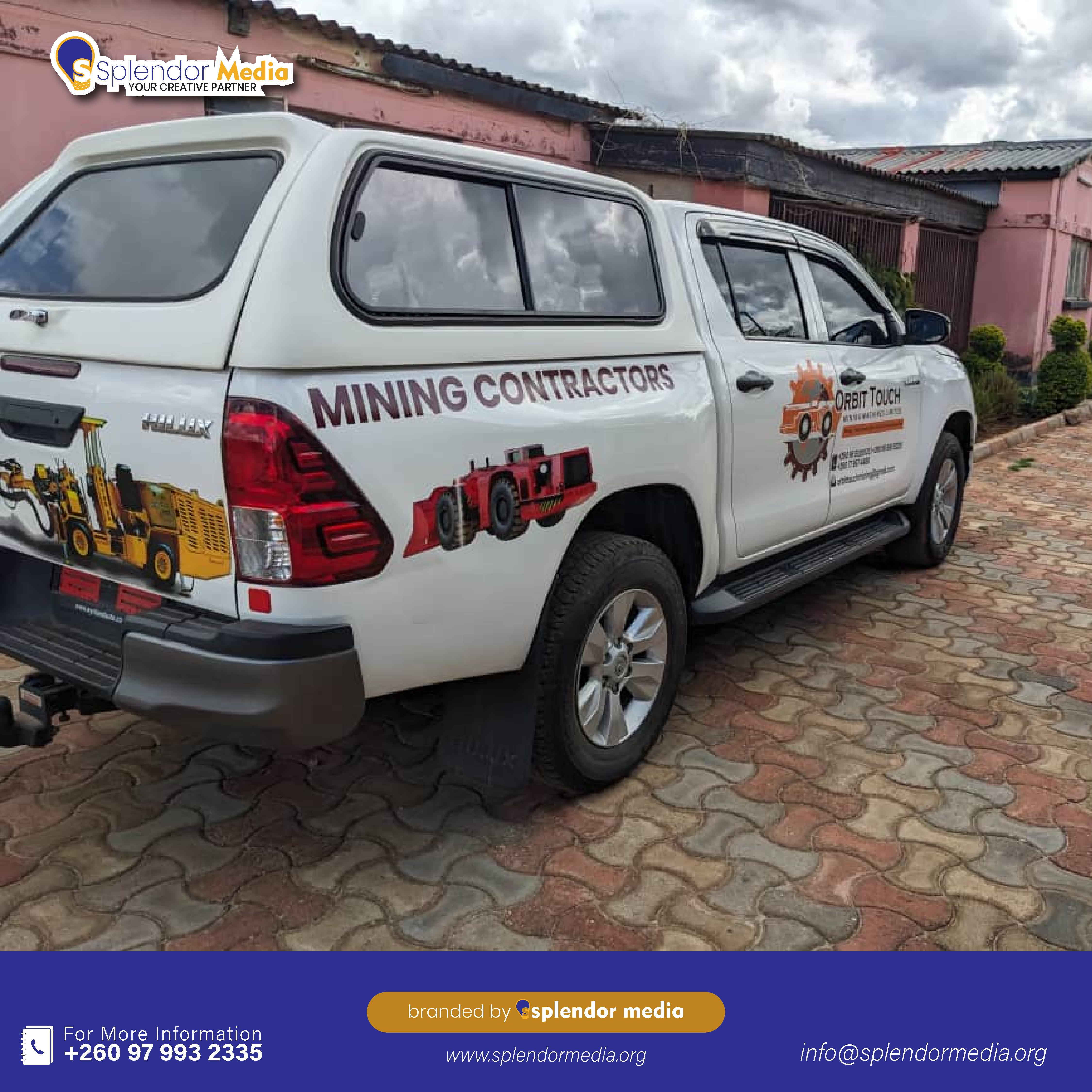 Toyota Hilux wrapped in branded graphics